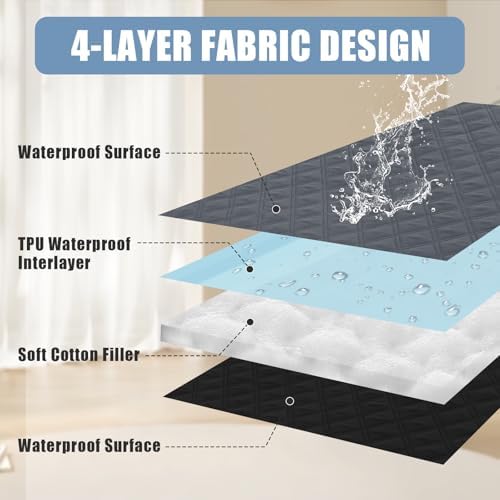 Smiry Waterproof Reversible Pet Couch Covers for Dogs