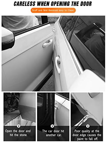 MYFAMIREA Anti-Scratch Anti-Collision Adhesive Strip Car Door Edge Guard Protector Strip Car Door Scuff Plate Protectors Transparent Invisible Tape for Rear Bumper/Door(33Ft x 2In)