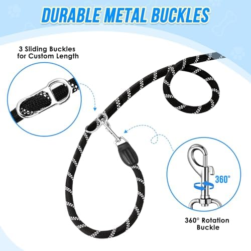 Lukovee Hands Free Dog Leash, 10FT Adjustable Waist-Lead & Shoulder Lead