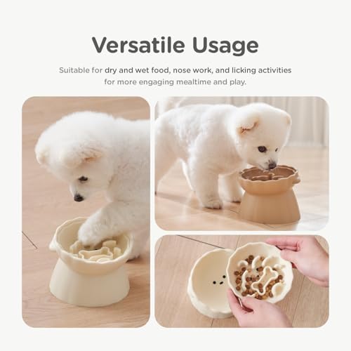 Slow Feeder Dog Bowls Made of Premium Food-Grade Silicone