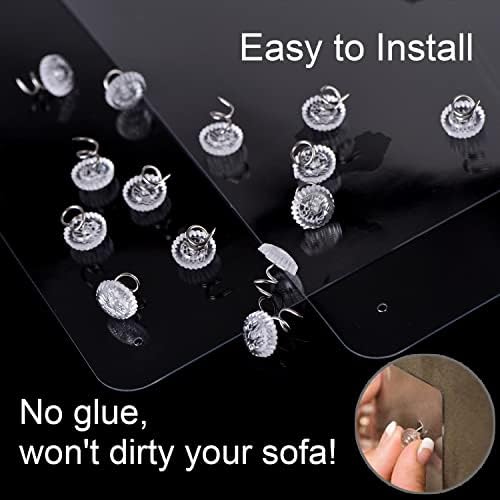 in handFurniture Scratch Guards, 8PCS X-Large Premium Flexible Vinyl Cat Couch Protector Guards with Pins No Adhesive for Protecting Your Upholstered Furniture, Cat Scratch Deterrent Pad