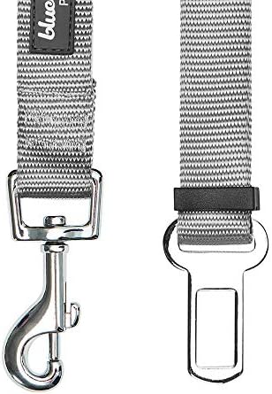 Blueberry Pet Dog Leash Puppy Essentials Seat Belt Tether for Dogs Cats, Gray, Heavy Duty Dog Leashes for Large Dogs - Safety for Pet Parents, Road Trip Enthusiasts, 2"x27.5"