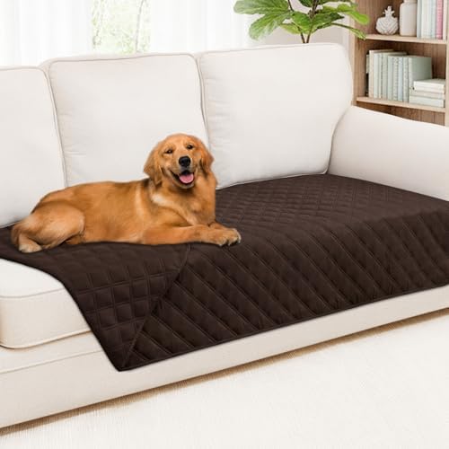 Smiry Waterproof Reversible Pet Couch Covers for Dogs