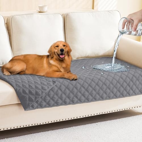 Smiry Waterproof Reversible Pet Couch Covers for Dogs