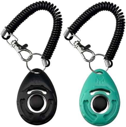 ABSONE Dog Clicker for Training with Wrist Strap, Dog Clicker Trainer Tools