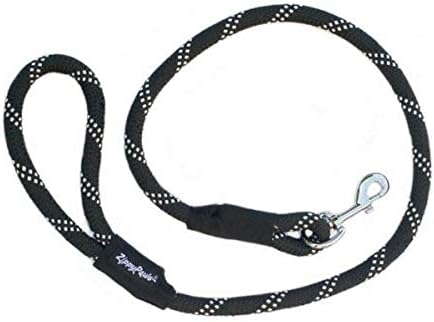 ZippyPaws Climbers Rope Heavy Duty Dog Leash - Thick Leashes for Large Breed Dogs, Durable 2/3'' Climbing Rope, 6 Feet Long, Comfortable Woven Design, Tested Strength Over 3000 lbs - Blue