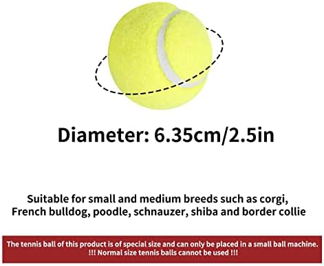 ALL FOR PAWS Interactive Dogs Ball Toy, 2.5" Dog Safety Fetch Balls Toy with High Bounce, Exercise and Play Dogs Tennis Balls Suitable for Ball Launchers