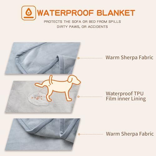 Waterproof Blanket for Couch Sofa Bed