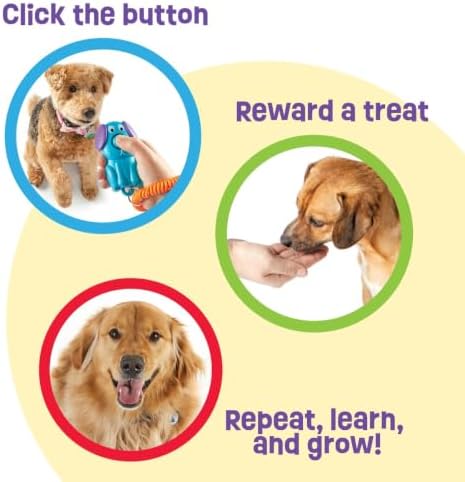 Puppy Behavior Dog Recall Training Tool, Animal Wrist Lanyard, Positive Reinforcement Dog Trainer, Bird cat Horse Training Click Device