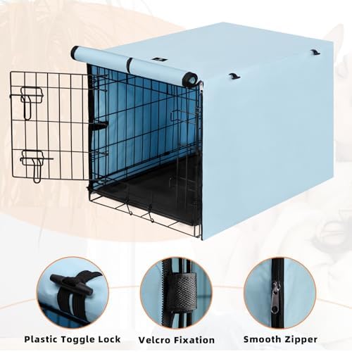 X-ZONE PET Dog Crate Cover Waterproof Kennel Cover, 36 in Blue