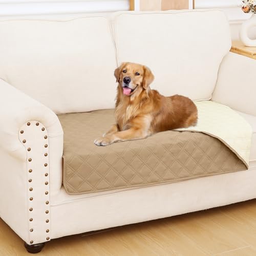 Smiry Waterproof Reversible Pet Couch Covers for Dogs