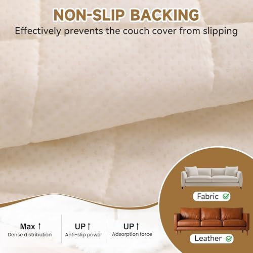 OTOB Couch Cover for Dogs Washable, Non Slip Pet Friendly Sofa Protector