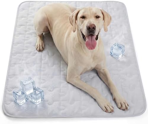 Cooling Dog Mat XX-Large, Breathable 3D Mesh No-Gel Pad, Gray