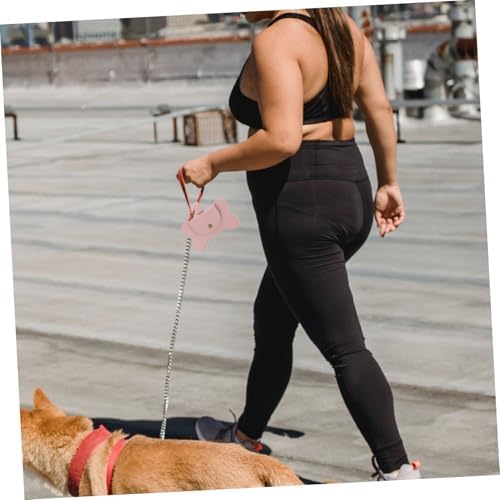 ORFOFE Dog Poop Bag Holder Portable Waste Bag Dispenser for Pets Easy to Use Leash Attachment Lightweight Dog Walking Compact Design