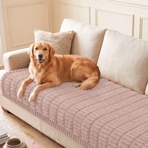 hyha Couch Cover for Dogs, Washable Non Slip Plush Flannel Sofa Protector
