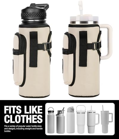 Sports rabbit Universal Water Bottle Holder with Strap & Phone Pocket