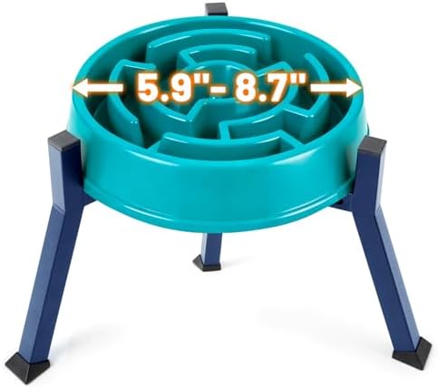 LOOBANI Elevated Dog Bowl Stand Adjustable 5.9"-8.7" Width for Seniors Dogs
