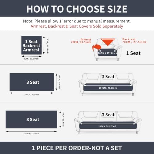 Couch Covers for Sofa, Flower Couch Cover for Dogs, Bohemia Sofa Covers Washable, Anti Slip Furniture Protector Covers for L Shaped(1pc, Dark Grey, 35.4"x 82.7")