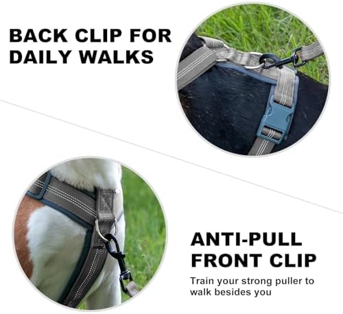 Plutus Pet No Pull Dog Harness, Adjustable Nylon Harness with Soft Padding