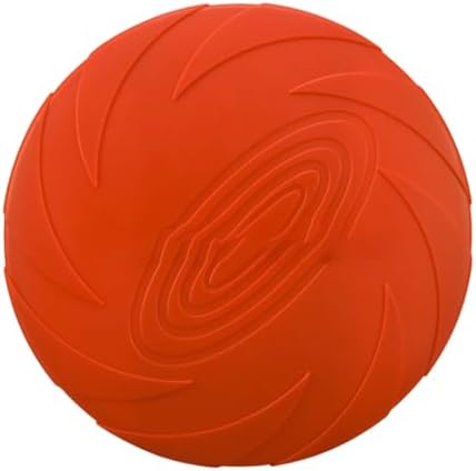 Nonslip Dog Flying Discs Chew Outdoor Toy Rubber Soft Training Exercise for Active Pet Dog Disc Chew
