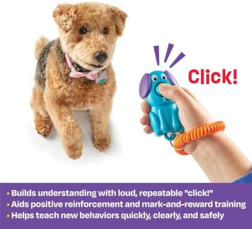 Puppy Behavior Dog Recall Training Tool, Animal Wrist Lanyard, Positive Reinforcement Dog Trainer, Bird cat Horse Training Click Device
