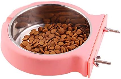 Love Dream Crate Dog Bowl Removable Stainless Steel Pet Kennel Hanging Bowl