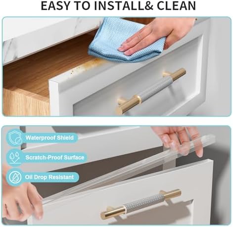 2 Pack 18" Cabinet Door Protector Edge Guard for Kitchen Cabinet & Drawer