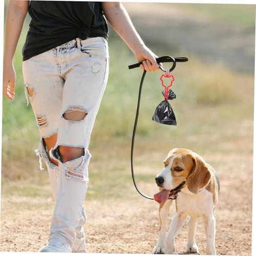 HANABASS Poop Bag Clip for Leash Lightweight Waste Bag Carrier for Dogs Durable Material Convenient for Walking Biking and Outdoor Activities