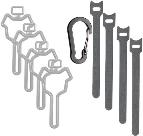 Dog Poop Bag Holder, Waste Bag Holder, Dog Poop Bag Carrier, Hand Free Holder (4 pack, Grey)