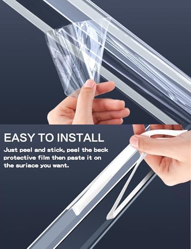 ‎‎Frychee Clear Self-Adhesive Wall Corner Protectors，Corner Guards & Edge Protector for Wall Door Frame Cabinet Baseboard & Door, Table, Stair (24, 32" X 1.0")