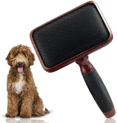 Kenchii Large Slicker Brush for Dogs, Detangling and Loose Fur