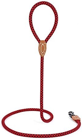 Mile High Life Dog Leash with Genuine Leather-Wrapped Ends, 4/5/6FT