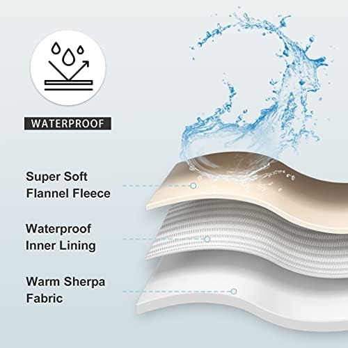 Soft Waterproof Blanket for Bed Couch Sofa, Navy Blue, 50x60 inches