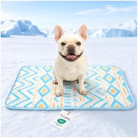 furrybaby Cooling Mat for Dogs,Stylish Patterns,Self Cooling Indoor Outdoor