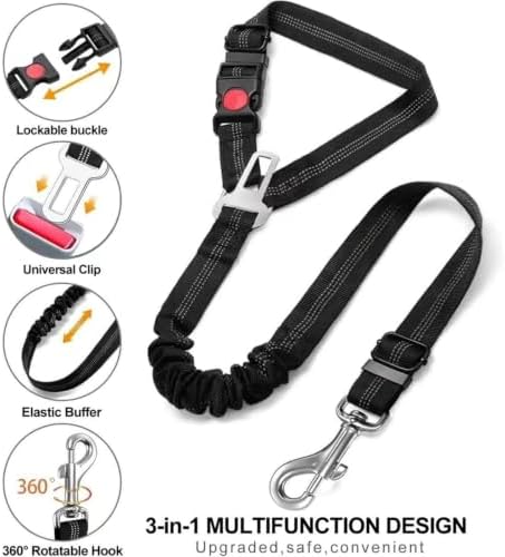 Dog Car Seat Belt Retractable Dog Seatbelt for Car