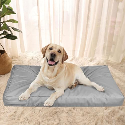Dog Bed Cover Removable Crate Mattress Protector Pet Cushion Oxford Cloth Zippered Mattress Pad Washable Suitable for Dog Cage Training Travel, M
