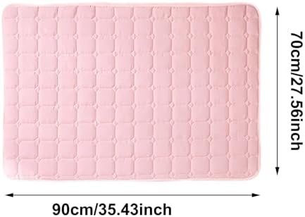 Dog Cooling Mat Pad, Self-Cooling Pet Mat, Washable Portable Coolings Pad for Dogs Cats, Ice Silk Foldables Mat, Extra Large Self-Cooling Pad for Large Small Dogs (Grey, L)