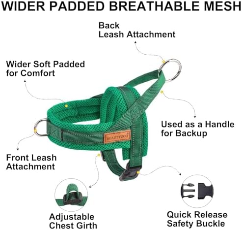 BEAUTYZOO Small Dog Harness and Leash Set, No Pull Step in Puppy Vest