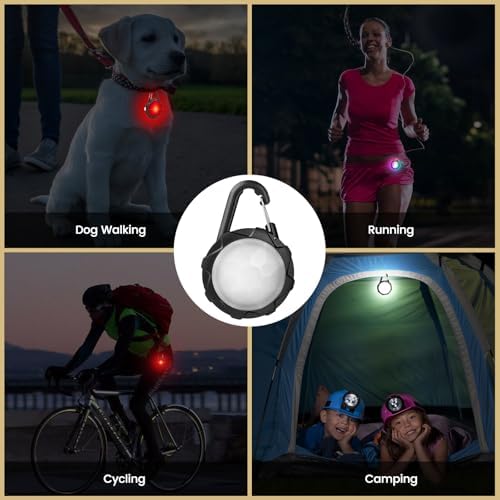 Super Bright Dog Collar Light for Night Walking, 4 Modes, Waterproof, 2 Pcs