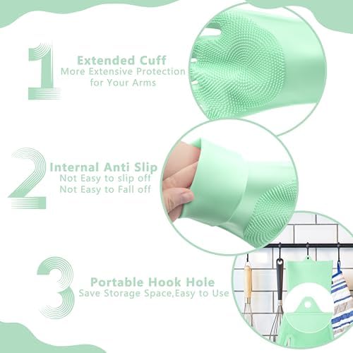 Pet Grooming Gloves—Dog Washing Gloves with High-Density Teeth
