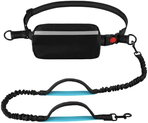 Hands-Free Bungee Dog Leash for Large Dogs, Waist Leash for Dog Walking