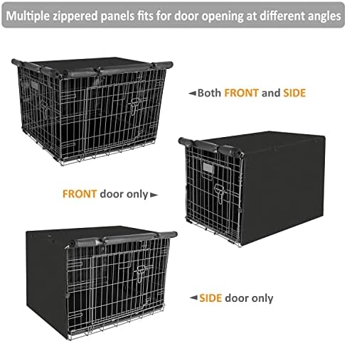 X-ZONE PET Dog Crate Cover Waterproof Kennel Cover, 30 in Black