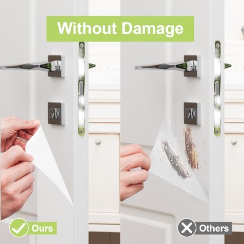 2pcs Door Scratch Protector, 41 * 10cm(Matte White)