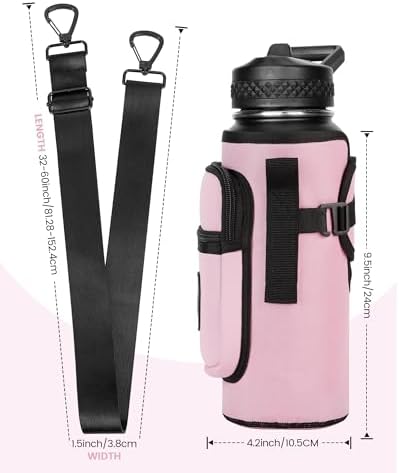Sports rabbit Universal Water Bottle Holder with Strap & Phone Pocket