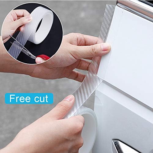 Storystore Car Door Edge Guard,2Inx33Ft Clear Carbon Fiber Protective Strip