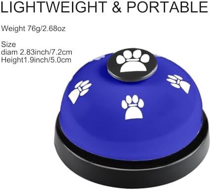 3 Pack Dog Doorbells, Pet Training Bells for Outside Potty Training and Communication, Bell for Dog Cat Puppy Interactive Toys (Dark Blue, 3 Pack)