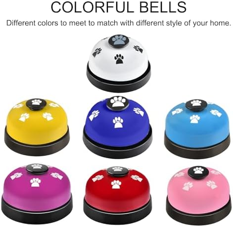 3 Pack Dog Doorbells, Pet Training Bells for Outside Potty Training and Communication, Bell for Dog Cat Puppy Interactive Toys (Dark Blue, 3 Pack)