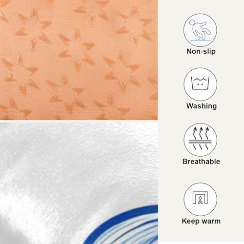 Bow Tie Anti-Slip Washable Dog Crate Mat - Soft Pet Pad Kennel Bed for Medium Dogs and Cats