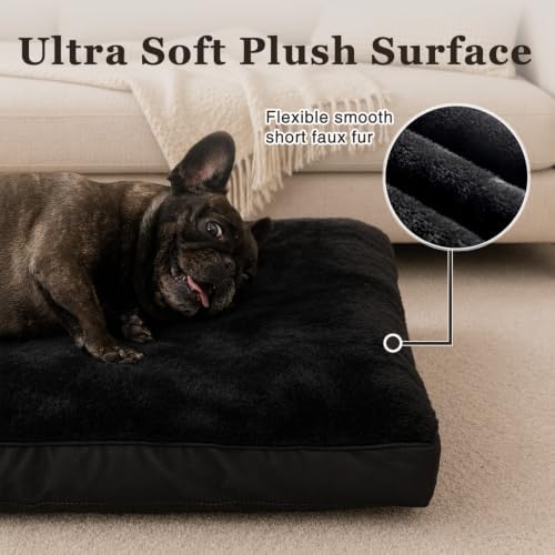 NUPIDA Waterproof Medium Dog Bed for Crate with Washable Cover, 29x18