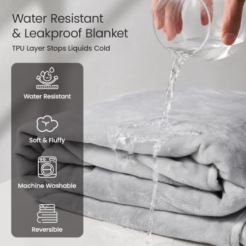 LOOBANI Waterproof Blanket for Couch, Reversible Leakproof, 40"x60"
